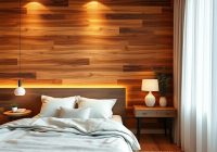 Drewniana ściana w sypialni: styl, zalety i inspiracje aranżacyjne Drewniana ściana w sypialni: styl, zalety i inspiracje aranżacyjne