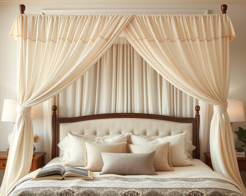 Baldachim nad łóżko: funkcje, rodzaje i jak go zrobić krok po kroku