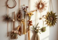 Ozdoby na ścianę DIY: jak stworzyć trwałe i stylowe dekoracje z naturalnych materiałów