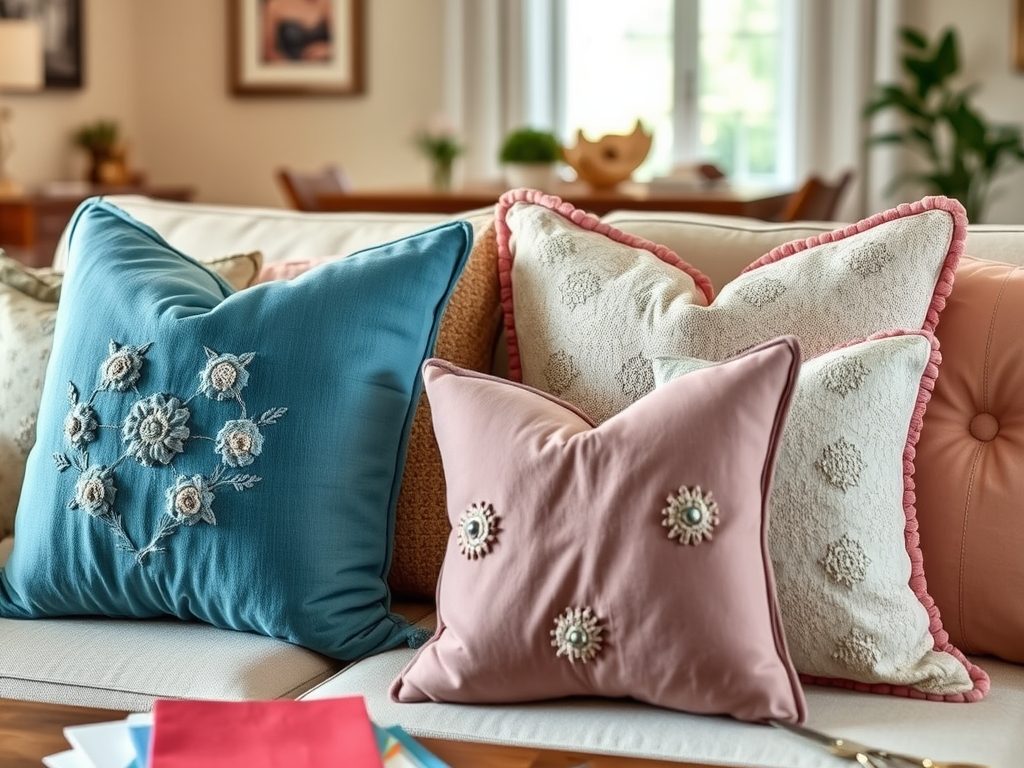 Poduszki dekoracyjne bez szycia – proste techniki DIY na szybkie zmiany w aranżacji wnętrza