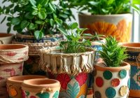 DIY osłonki na doniczki: jak stworzyć unikatowe dekoracje z recyklingu i naturalnych materiałów