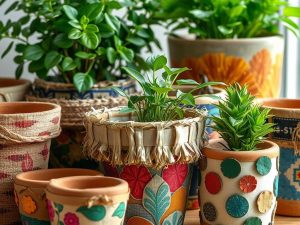 DIY osłonki na doniczki: jak stworzyć unikatowe dekoracje z recyklingu i naturalnych materiałów