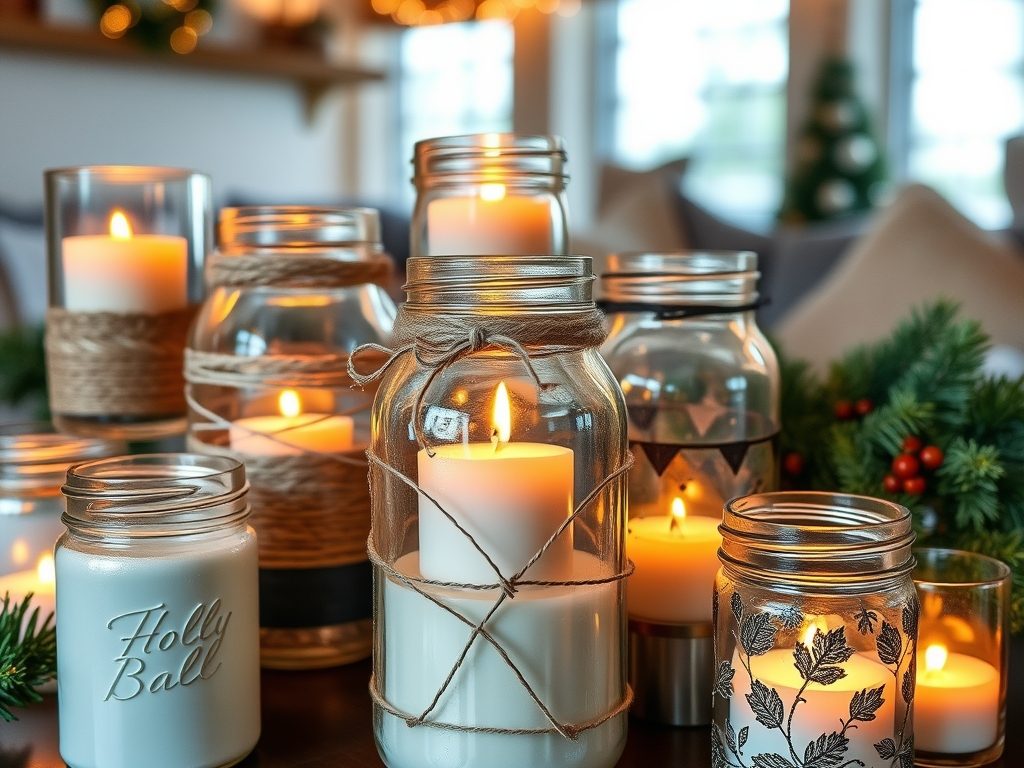 Świeczniki ze słoika DIY: kreatywne pomysły i bezpieczne sposoby dekoracji na każdą okazję