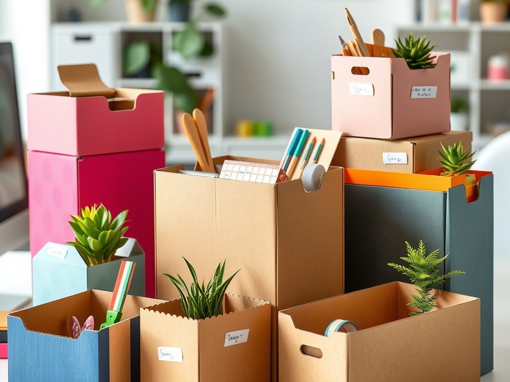 DIY organizery z pudełek: jak stworzyć praktyczne i estetyczne rozwiązania z recyklingu do domu i biura