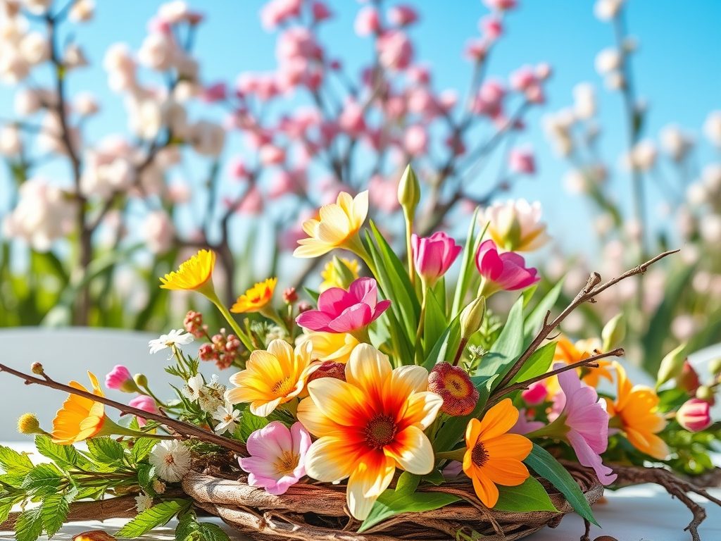 DIY dekoracje na wiosnę: jak stworzyć świeże i naturalne aranżacje krok po kroku