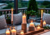 Świeczniki na taras DIY: jak zrobić trwałe i odporne na warunki atmosferyczne dekoracje Świeczniki na taras DIY: jak zrobić trwałe i odporne na warunki atmosferyczne dekoracje