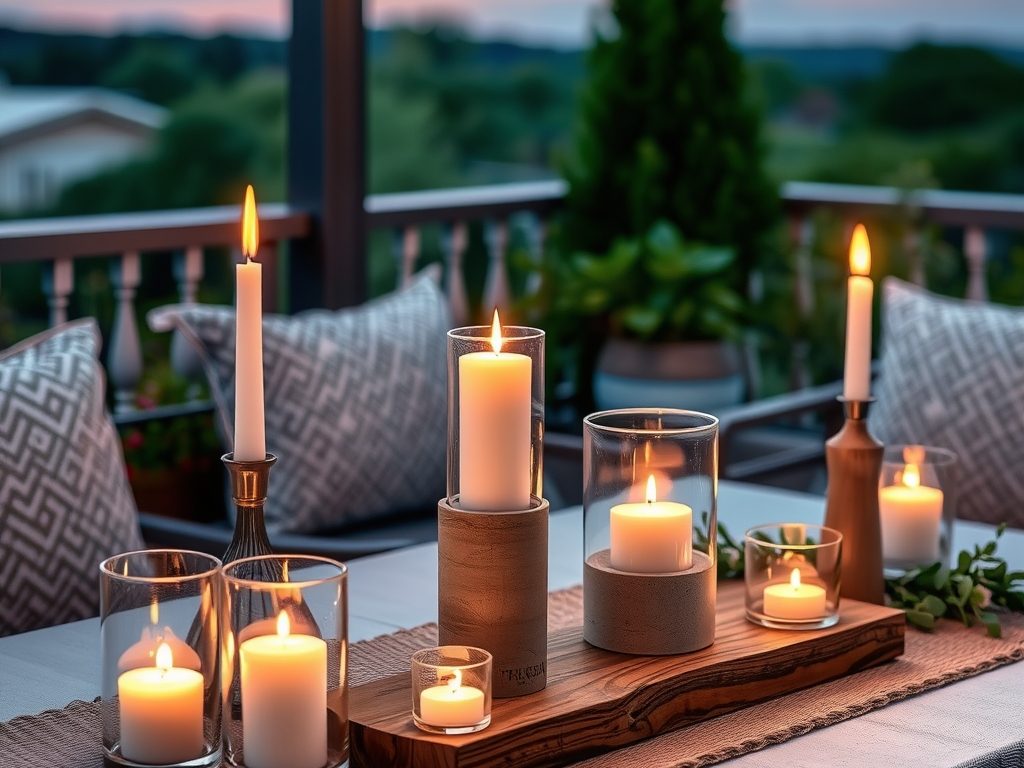 Świeczniki na taras DIY: jak zrobić trwałe i odporne na warunki atmosferyczne dekoracje