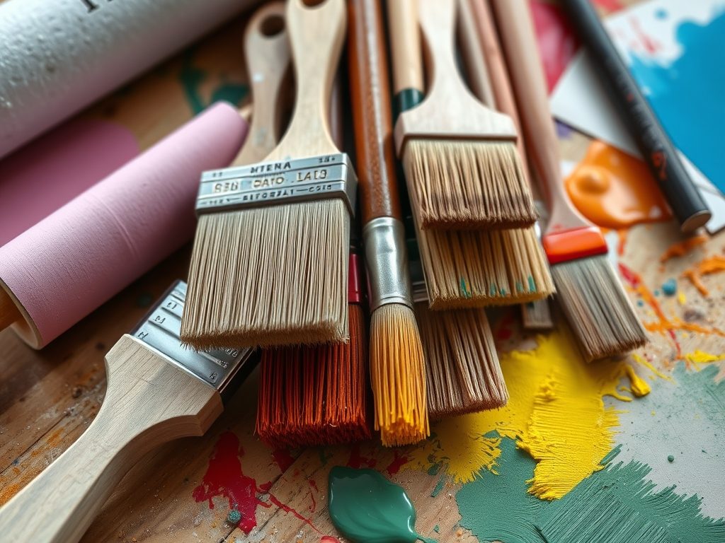 Pędzle i wałki do DIY: jak dobrać narzędzia do farby i powierzchni, by uniknąć smug