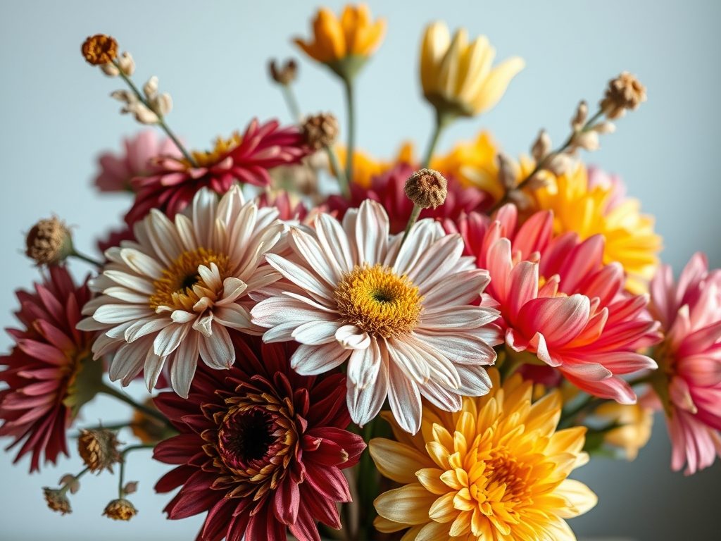 Błędy w dekoracjach z suszonych kwiatów: jak uniknąć kruszenia, blaknięcia i pleśni