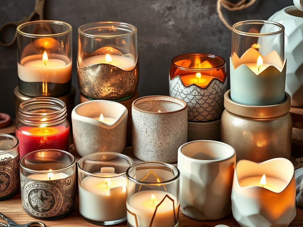 Pojemniki do świec DIY: jak wybrać materiał i przygotować je bezpiecznie do tworzenia własnych świec