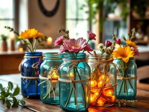 Upcycling słoików na dekoracje: pomysły i praktyczne inspiracje do kreatywnego wnętrza