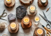 Świeczniki DIY: jak stworzyć oryginalne i bezpieczne dekoracje z naturalnych materiałów oraz recyklingu