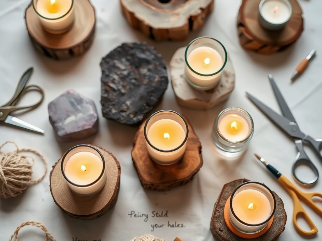 Świeczniki DIY: jak stworzyć oryginalne i bezpieczne dekoracje z naturalnych materiałów oraz recyklingu