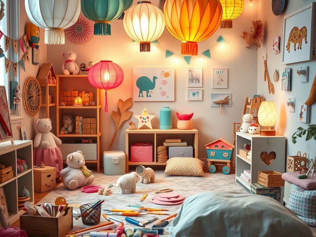 DIY dekoracje do pokoju dziecka: jak stworzyć bezpieczne i kreatywne ozdoby razem z maluchem