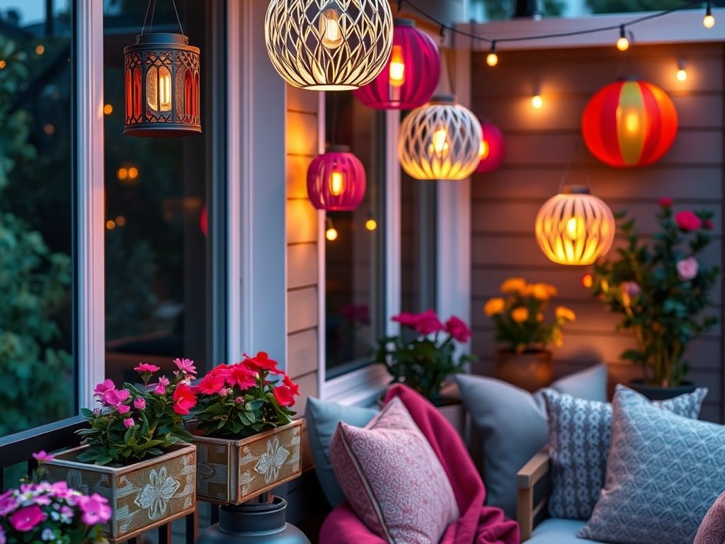 DIY dekoracje na balkon: trwałe pomysły na lampiony, donice i tekstylia z recyklingu DIY dekoracje na balkon: trwałe pomysły na lampiony, donice i tekstylia z recyklingu