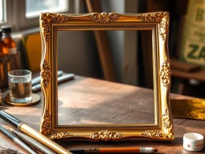 Złocenie ramki DIY: krok po kroku od przygotowania do trwałego efektu metalicznego