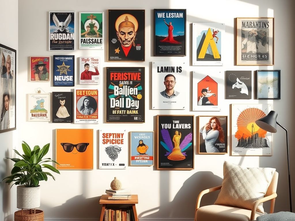 Galeria plakatów bez wiercenia: skuteczne metody montażu i unikanie odklejania dekoracji Galeria plakatów bez wiercenia: skuteczne metody montażu i unikanie odklejania dekoracji