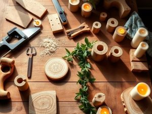 Świeczniki z drewna DIY: bezpieczne wykonanie, wykończenie i praktyczne wskazówki krok po kroku